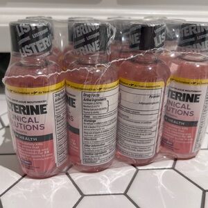 Listerine clinical solutions travel mouth wash pack of 12